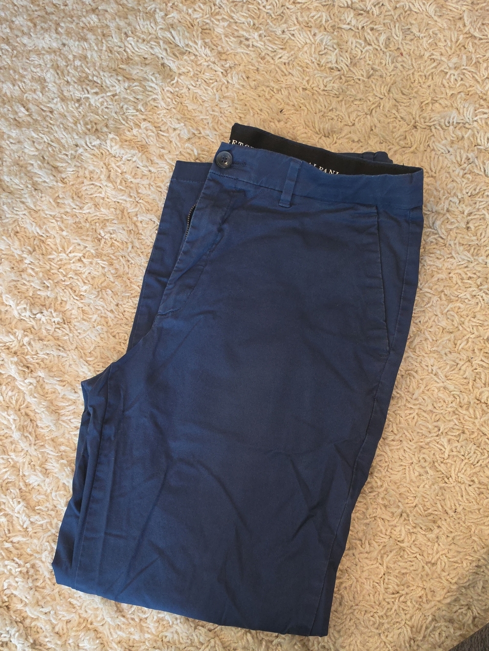 Alfani Men's Navy Blue Chinos - Straight Fit